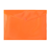 DOCUMENT ENVELOPE BUTTON A4 BANTEX TRANS ORANGE BANTEX B3416-12
