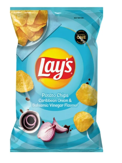 Lay's Potato Chips Caribbean Onion & Balsamic Vinegar (48 x 36G)