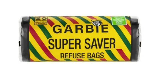 GARBIE SUPERSAVER REFUSE BAGS ROLL 20'S